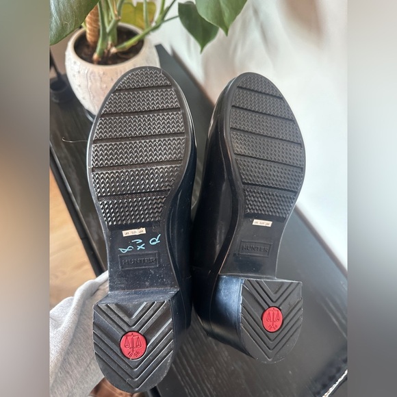 Hunter Classic Navy Heel Rain Boots - Picture 3 of 4